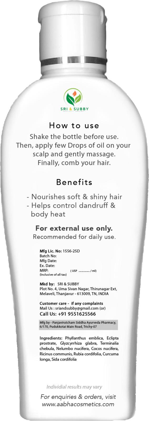 Herbal Hair oil